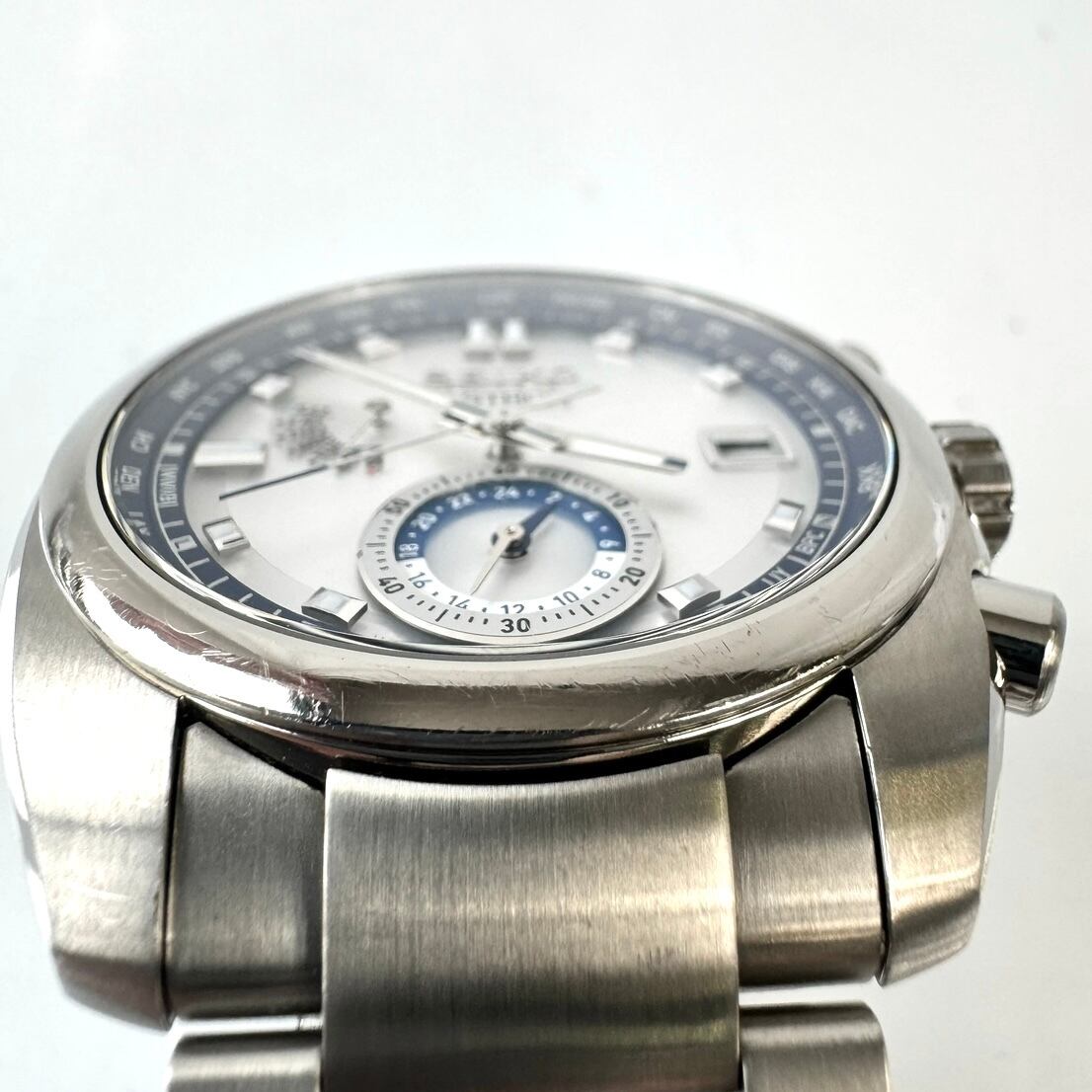 【希少】セイコー　アストロン　SBXY001　8B63?0AZ0　セイコー創業140周年記念　世界600本限定　電波ソーラー　シルバー　デイト表示