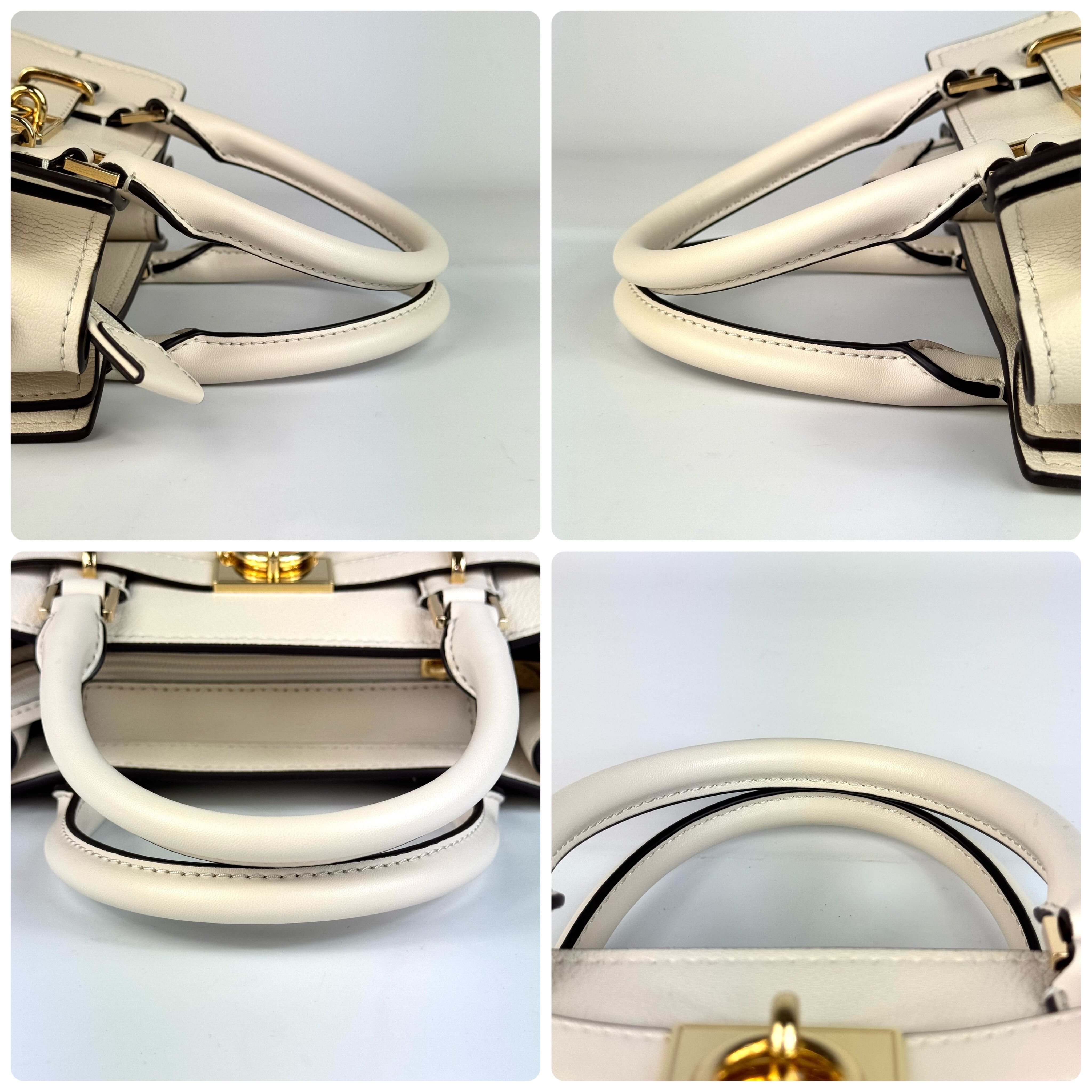 【ほぼ未使用】マイケルコース　ハンドバッグ　2WAYバッグ　レザー　ホワイト