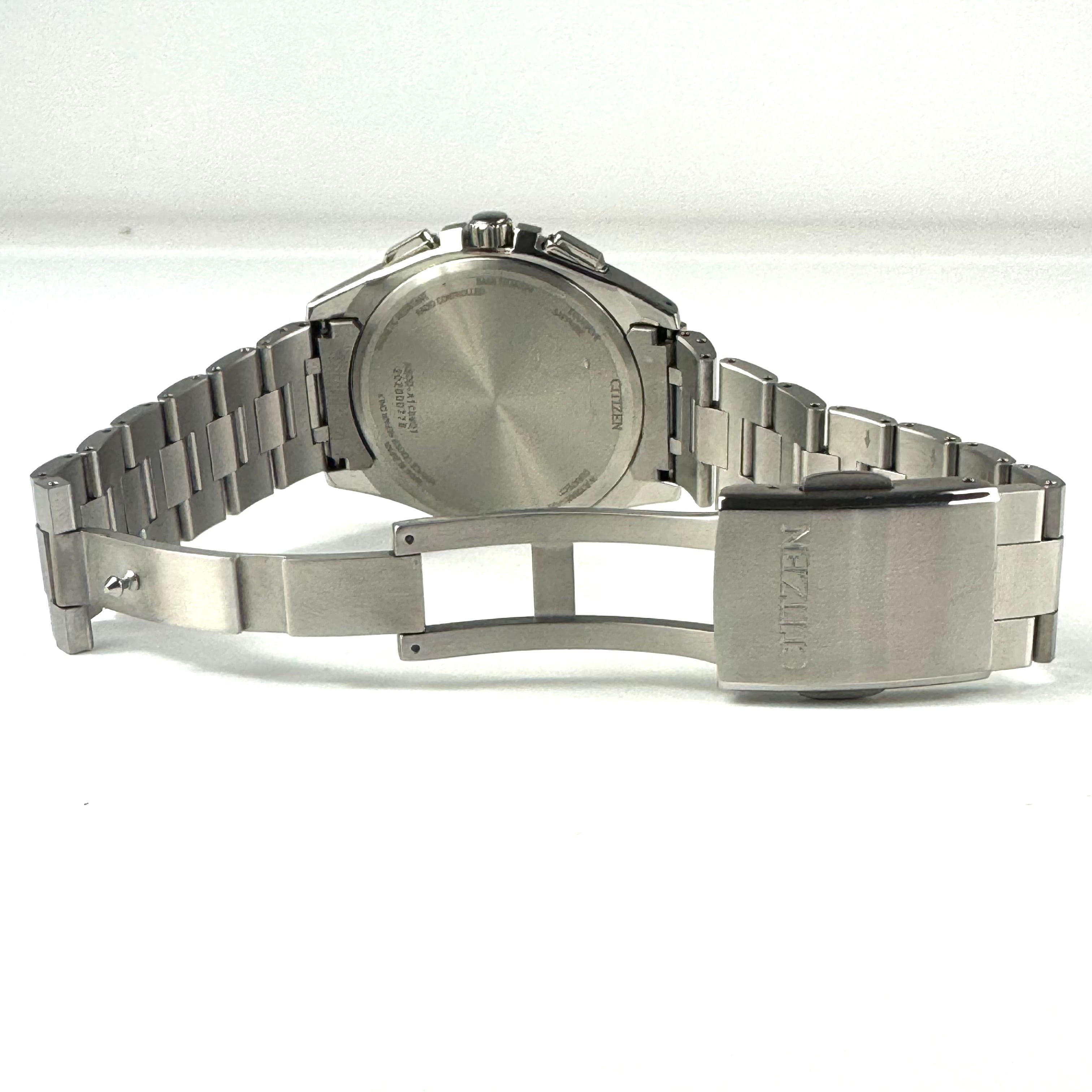 【希少】シチズン　アテッサ　ディアコレクション　AT8240-74L　H800-A1CDW01　電波ソーラー　デイト表示　青　チタニウム　デイト表示　世界限定2200本