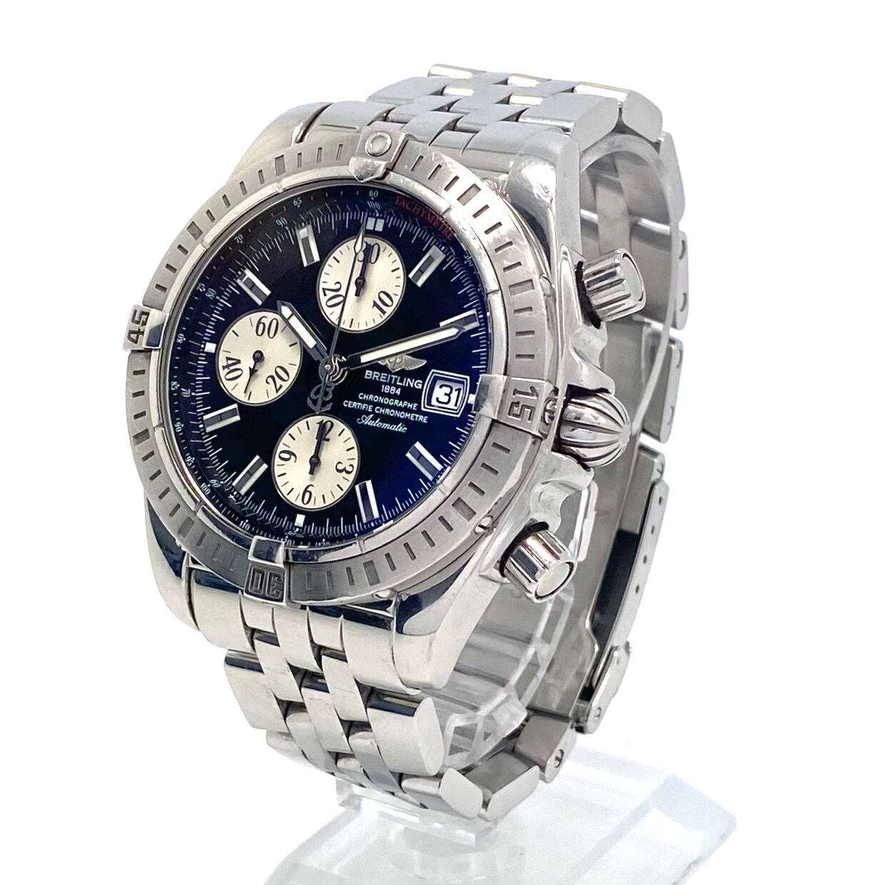 【希少】ブライトリング　BREITLING　クロノマットエボリューション　A13356　自動巻　デイト表示　クロノグラフ　黒