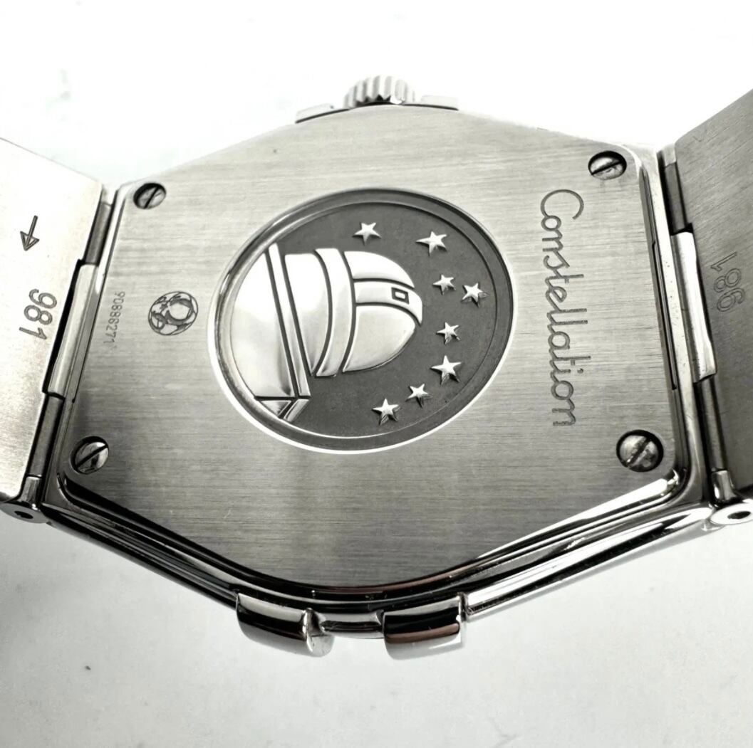 【美品】オメガ　OMEGA　コンステレーション　123.10.35.60.01.001　クォーツ　デイト表示　黒　電池交換