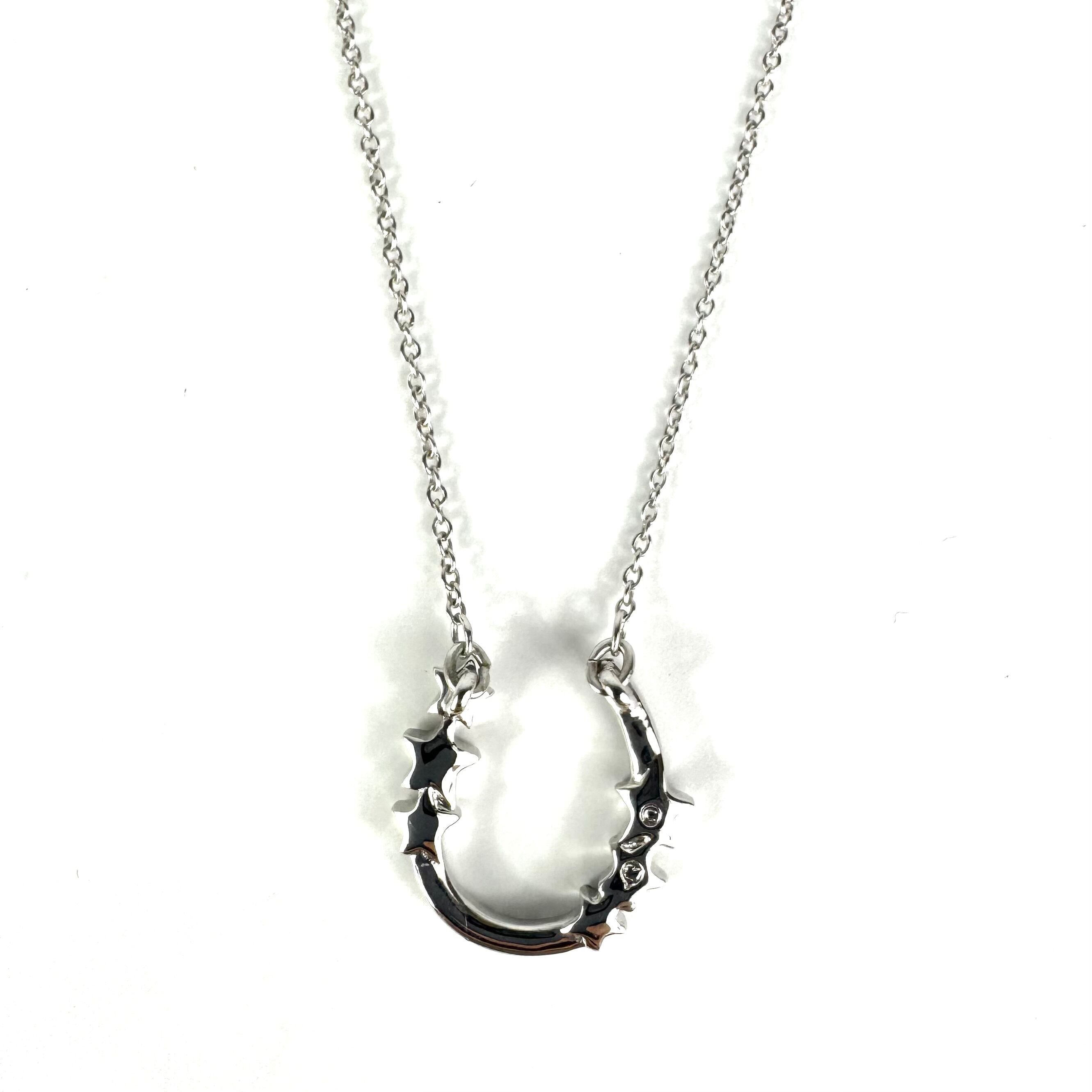 スワロフスキー　SWAROVSKI　ネックレス　ホーンシュー　スター　シルバー