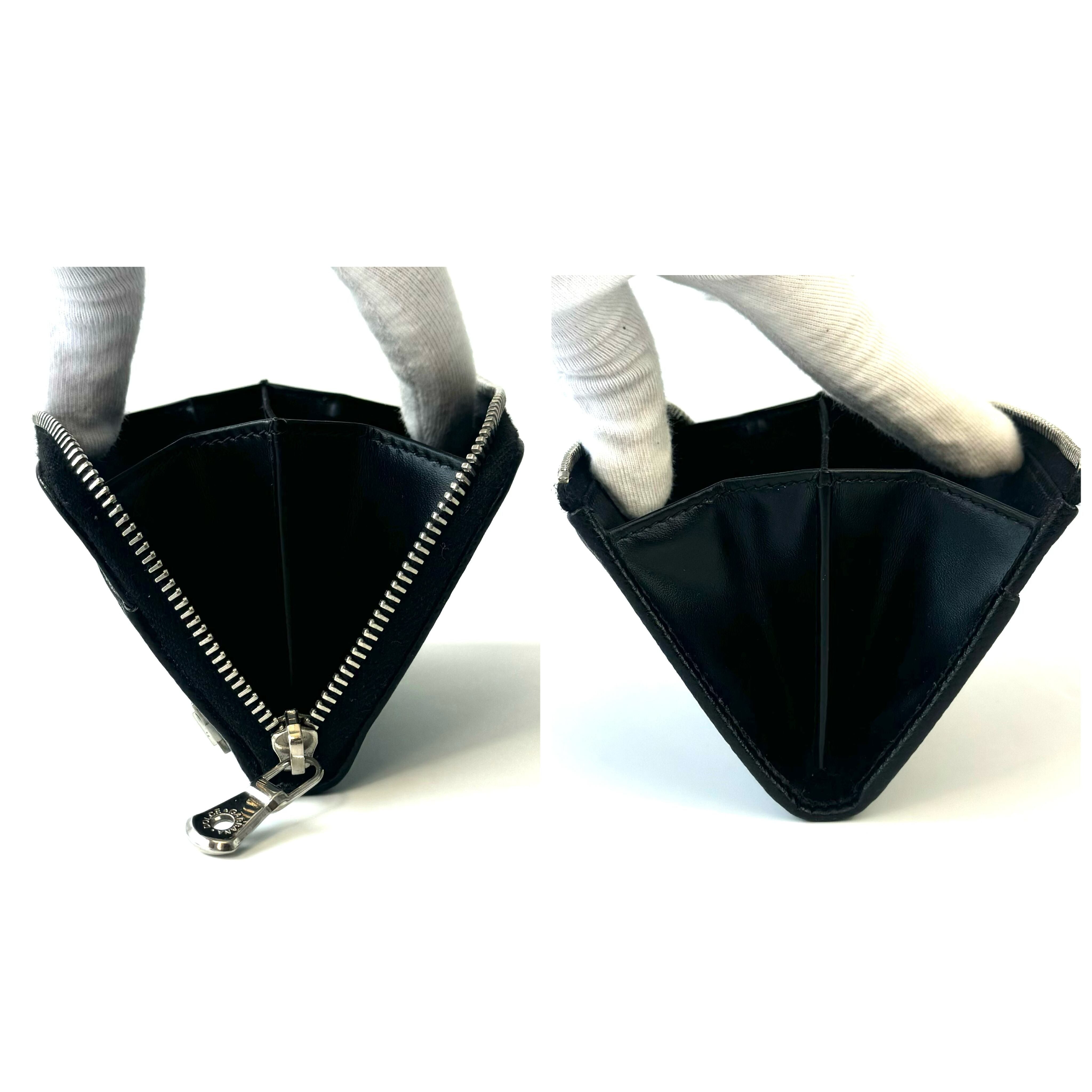 【美品】ドルチェアンドガッバーナ　コインケース　レザー　シルバー金具　黒
