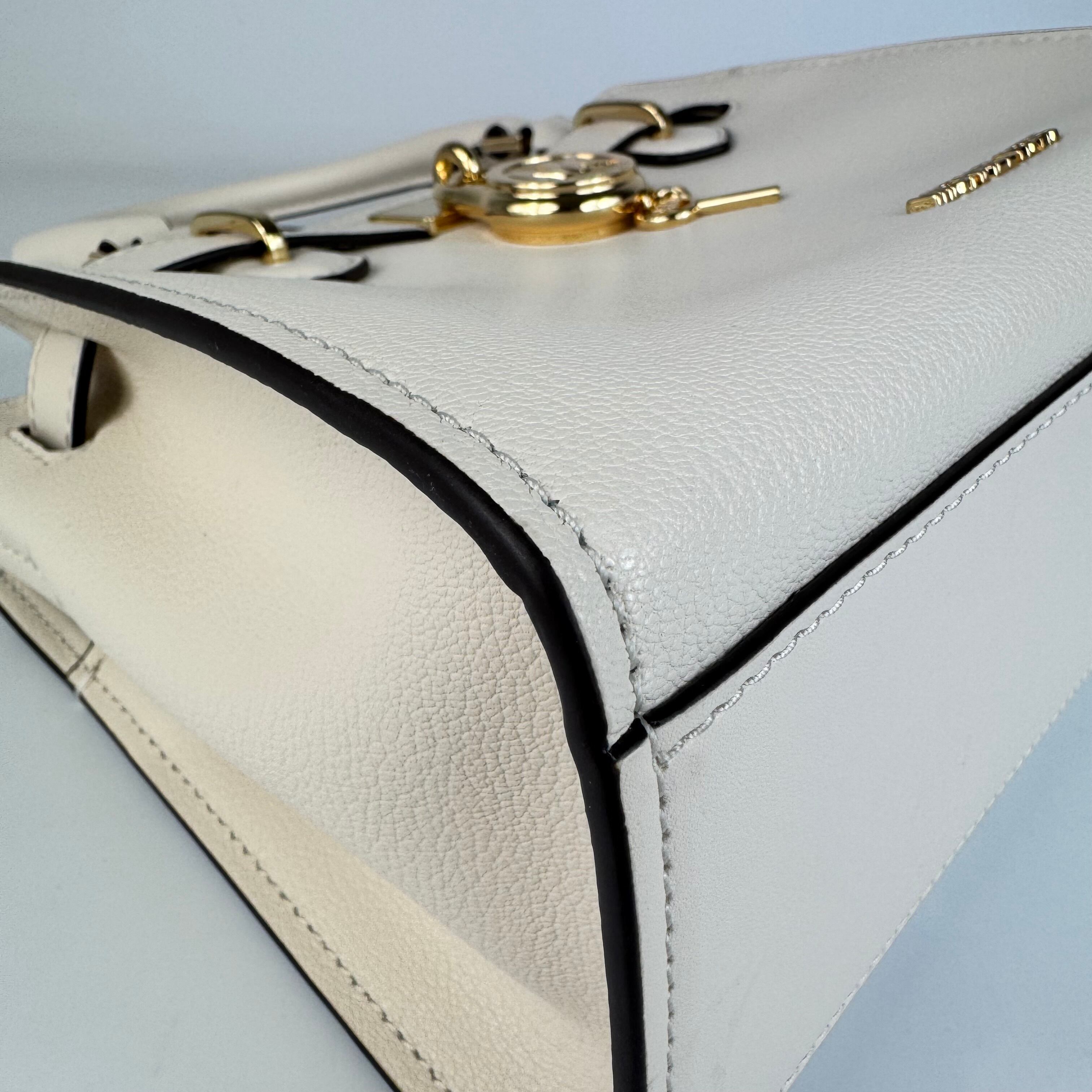 【ほぼ未使用】マイケルコース　ハンドバッグ　2WAYバッグ　レザー　ホワイト