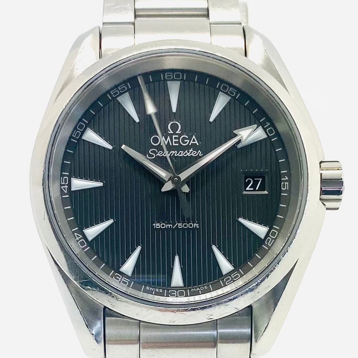 腕時計 メンズ オメガ OMEGA シーマスター アクアテラ 231.10.39.60.06.001 グレー デイト表示 クォーツ 150m防水