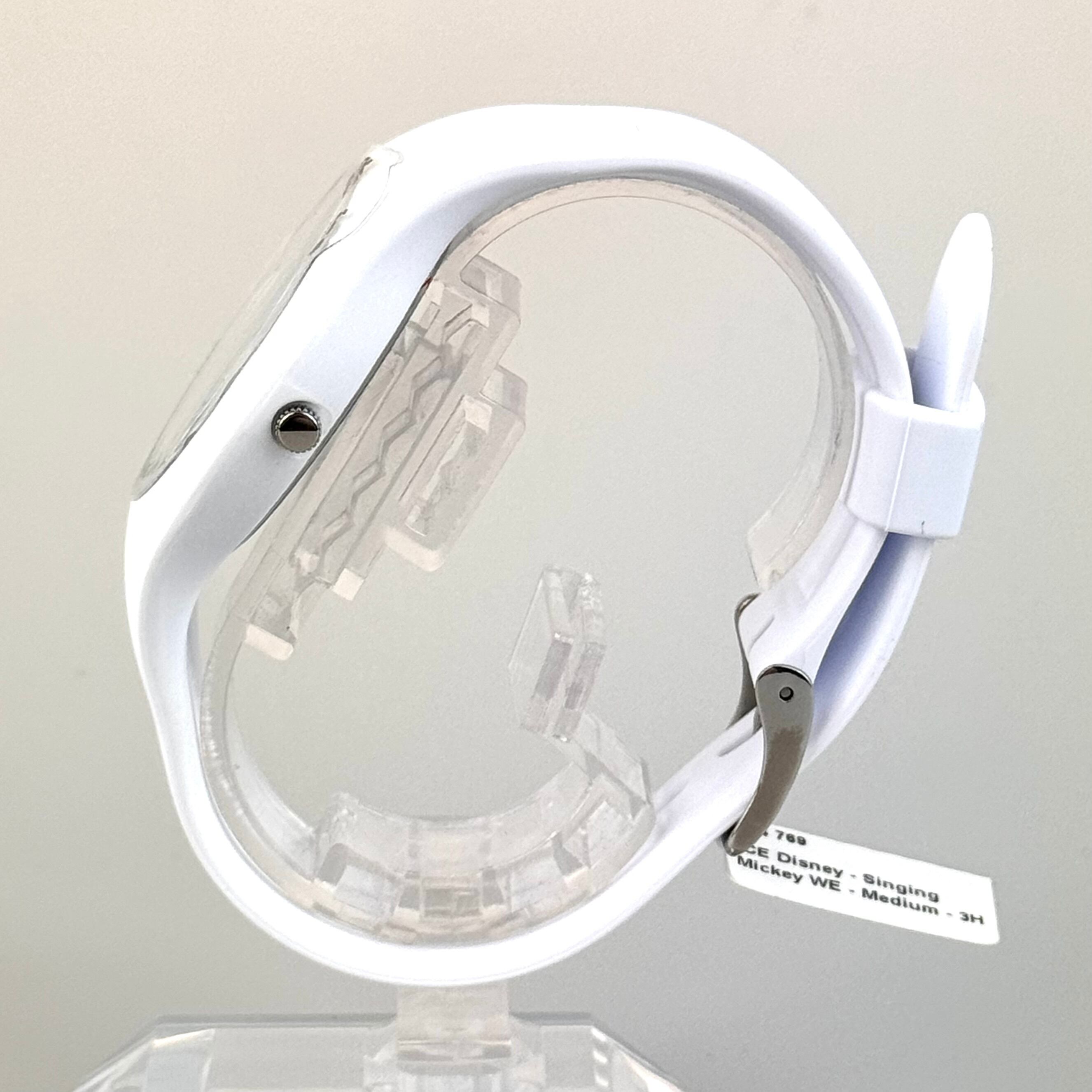 【未使用・電池交換済み】 アイスウォッチ　ICE WATCH　014769　ディズニーコレクション　ミッキーマウス　クォーツ　白　樹脂　メンズ　レディース