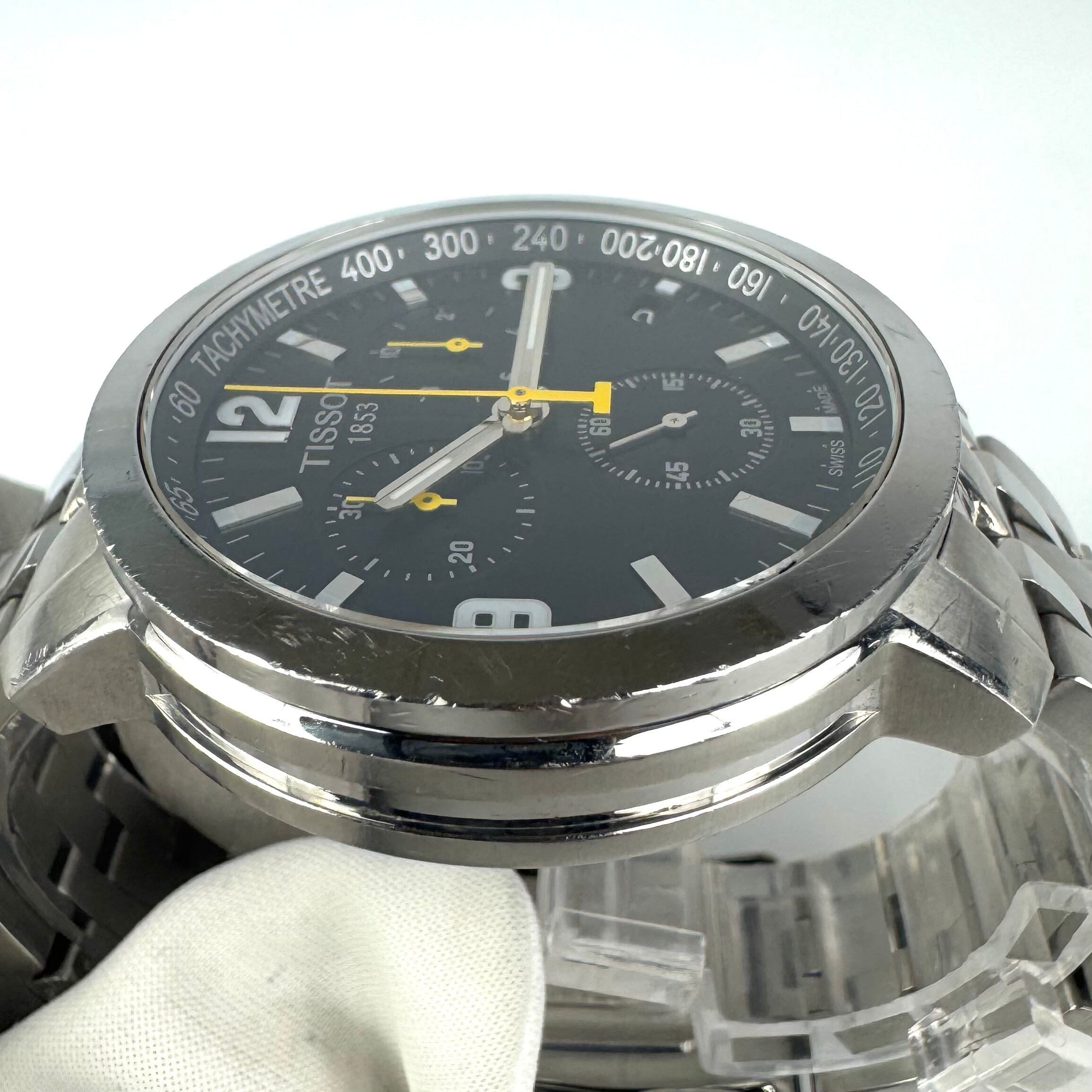 ティソ　TISSOT　T-スポーツ　PRC200　T055417A　クォーツ　クロノグラフ　デイト表示　黒