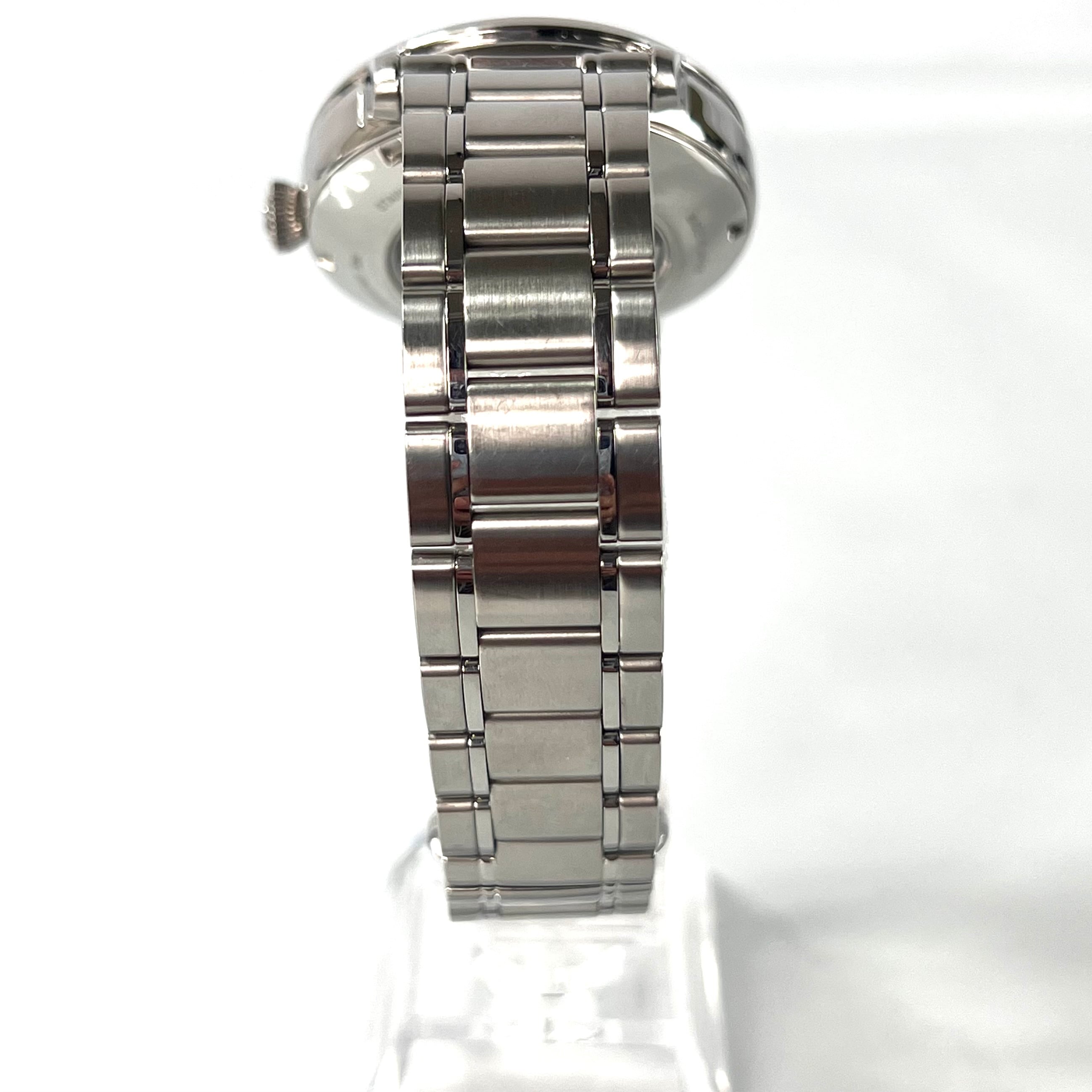 【美品】オリエント　オリエントスター　RK-AM0005S　F7X6-UAA0　自動巻　手巻　セミスケルトン　シルバー　デイト表示　パワーリザーブ　ムーンフェイズ　ローマ数字