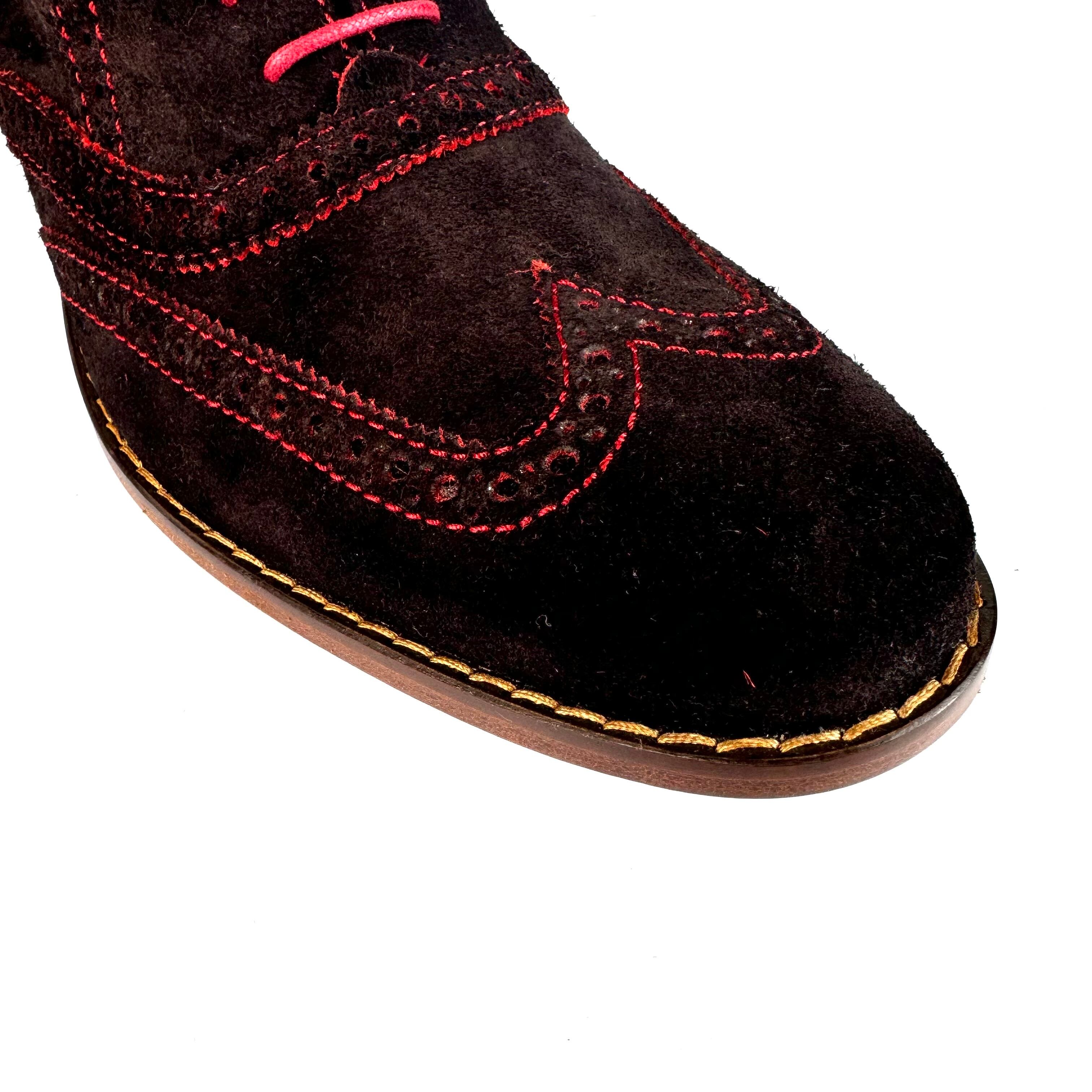 【ほぼ未使用】コールハーン　ナイキエアー　ウィングチップ　スエード　ブラウン