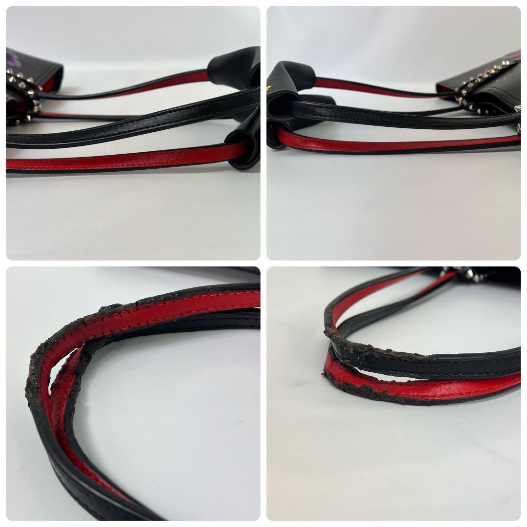 クリスチャンルブタン　カバタ　PARIS LOVE 　トートバッグ　スタッズ