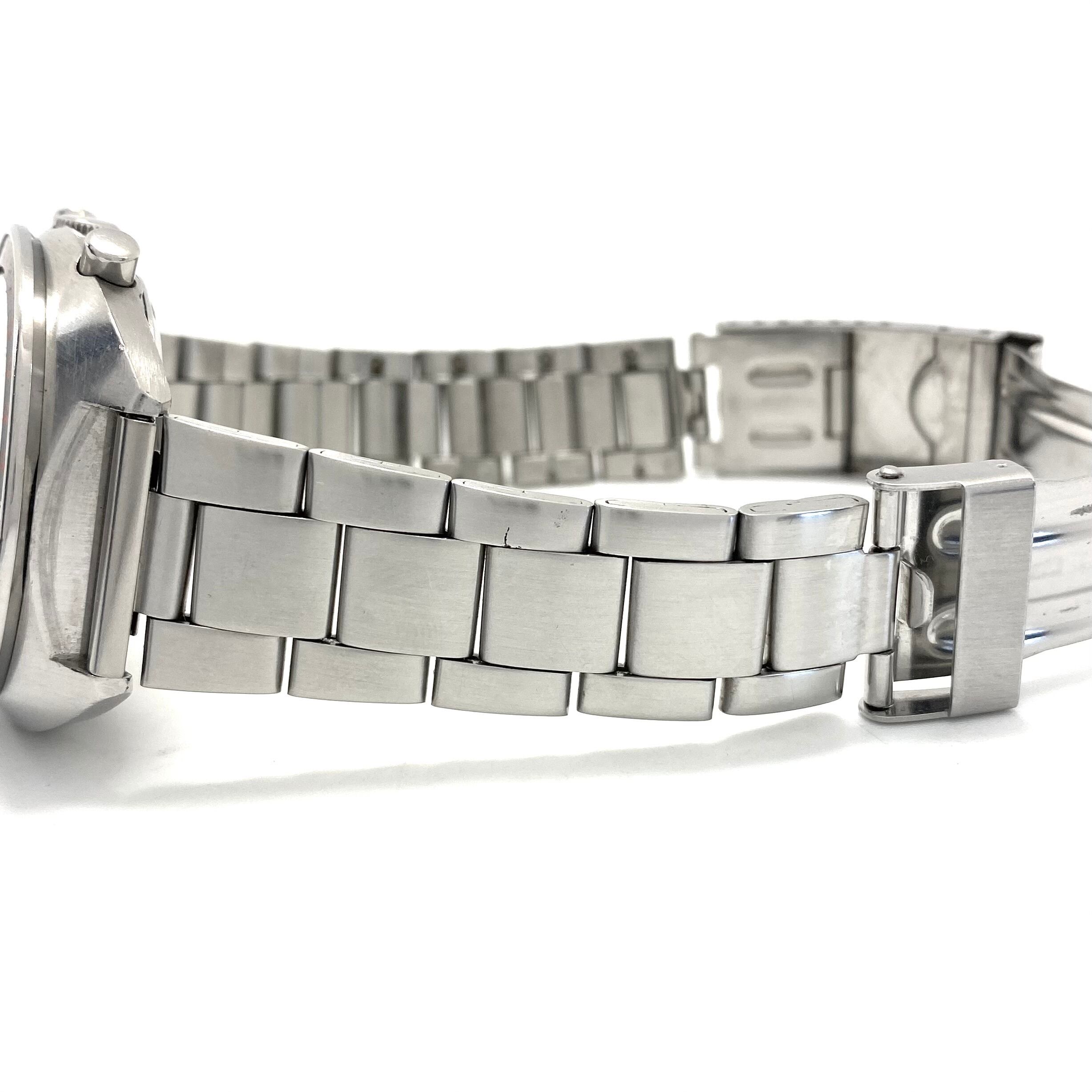 【希少】腕時計 メンズ セイコー 5スポーツ スピードタイマー ラリーメーター 7017-6050 自動巻 黒 デイデイト表示（日本語・英語） クロノグラフ 1971年製 ヴィンテージ 社外ベルト