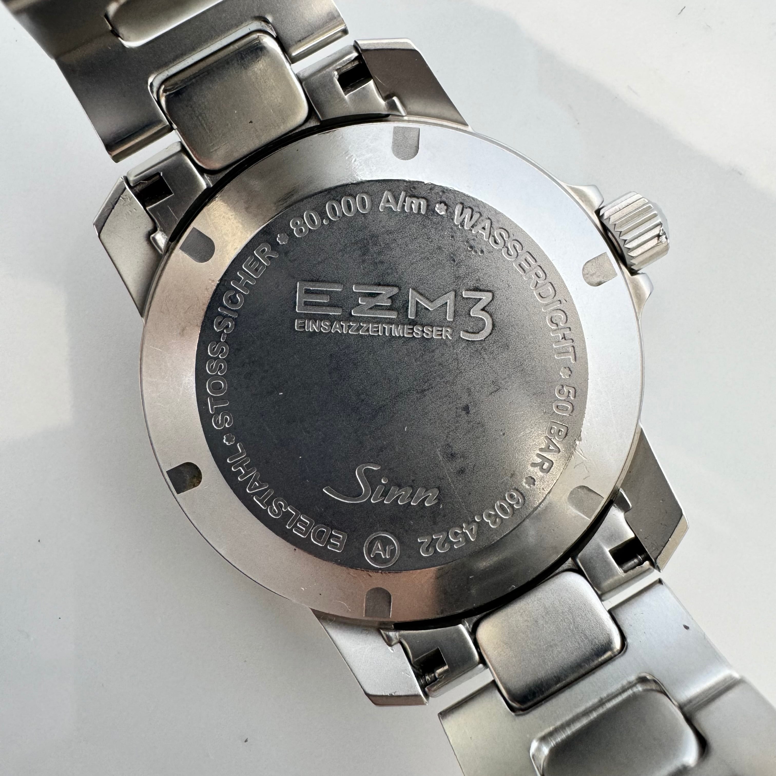 【希少】ジン　Sinn　EZM3　603.EZM3　603.4522　自動巻　デイト表示　黒