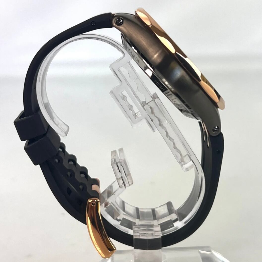 【美品】エドックス　EDOX　デルフィン　メカノ　85303　自動巻　スケルトン　ラバーベルト