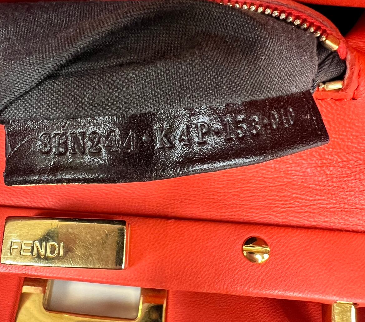 フェンディ ピーカブー ミニ スモール オレンジ バンドバッグ