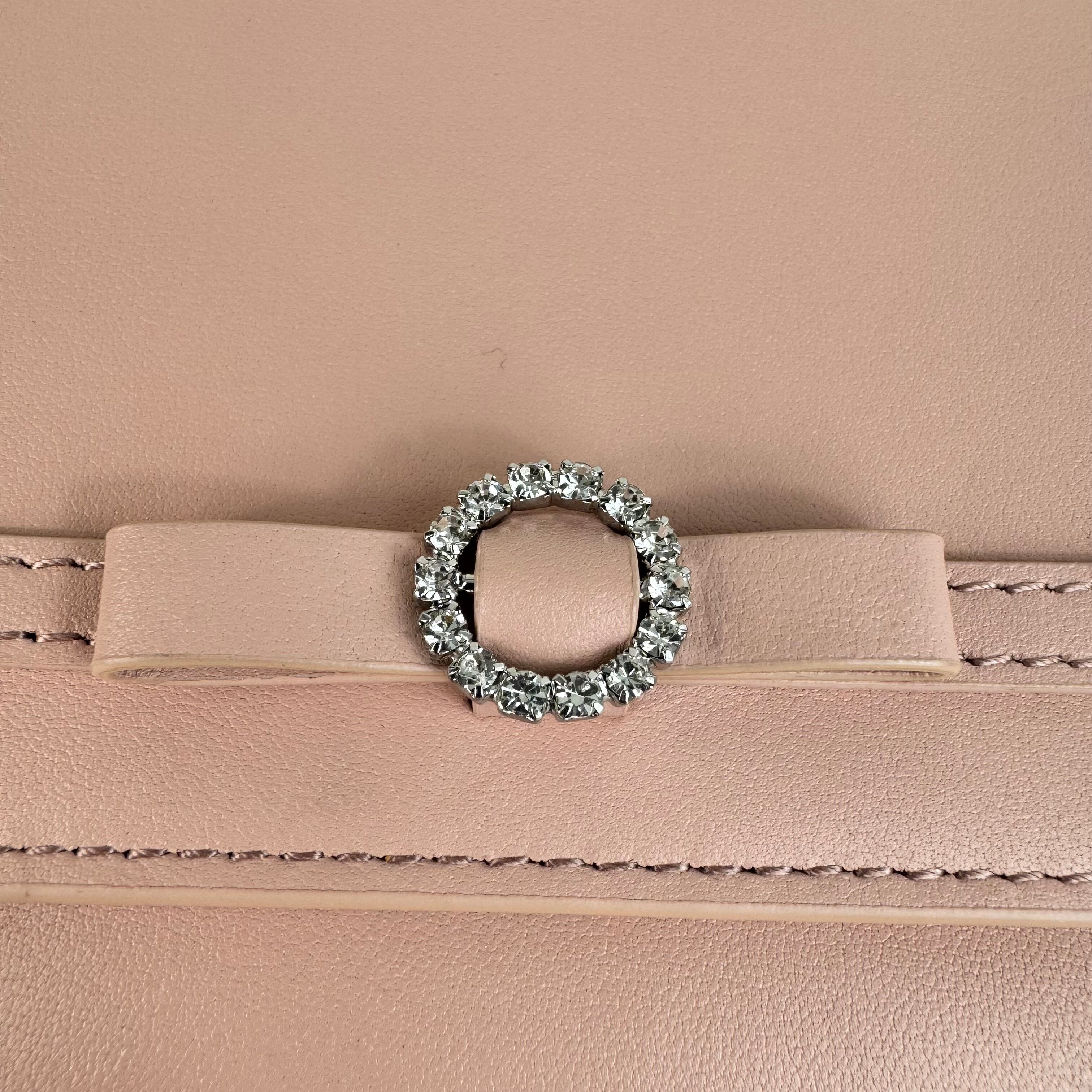 【ほぼ未使用】アンテプリマミスト　チェーンウォレット　財布　レザー　ライトピンク