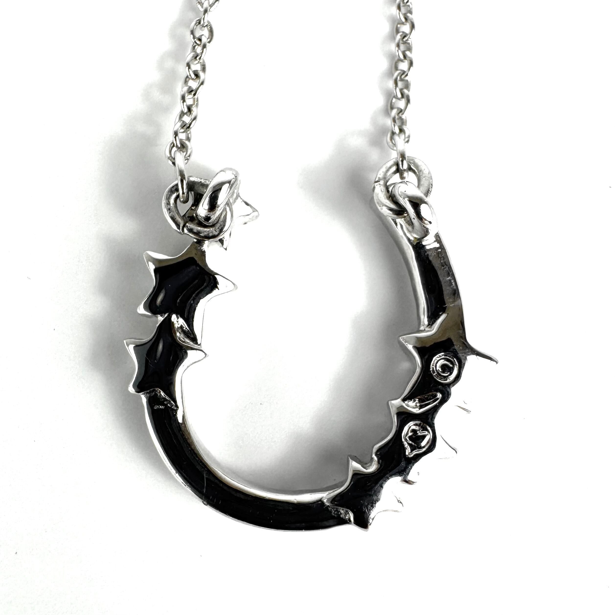 スワロフスキー　SWAROVSKI　ネックレス　ホーンシュー　スター　シルバー