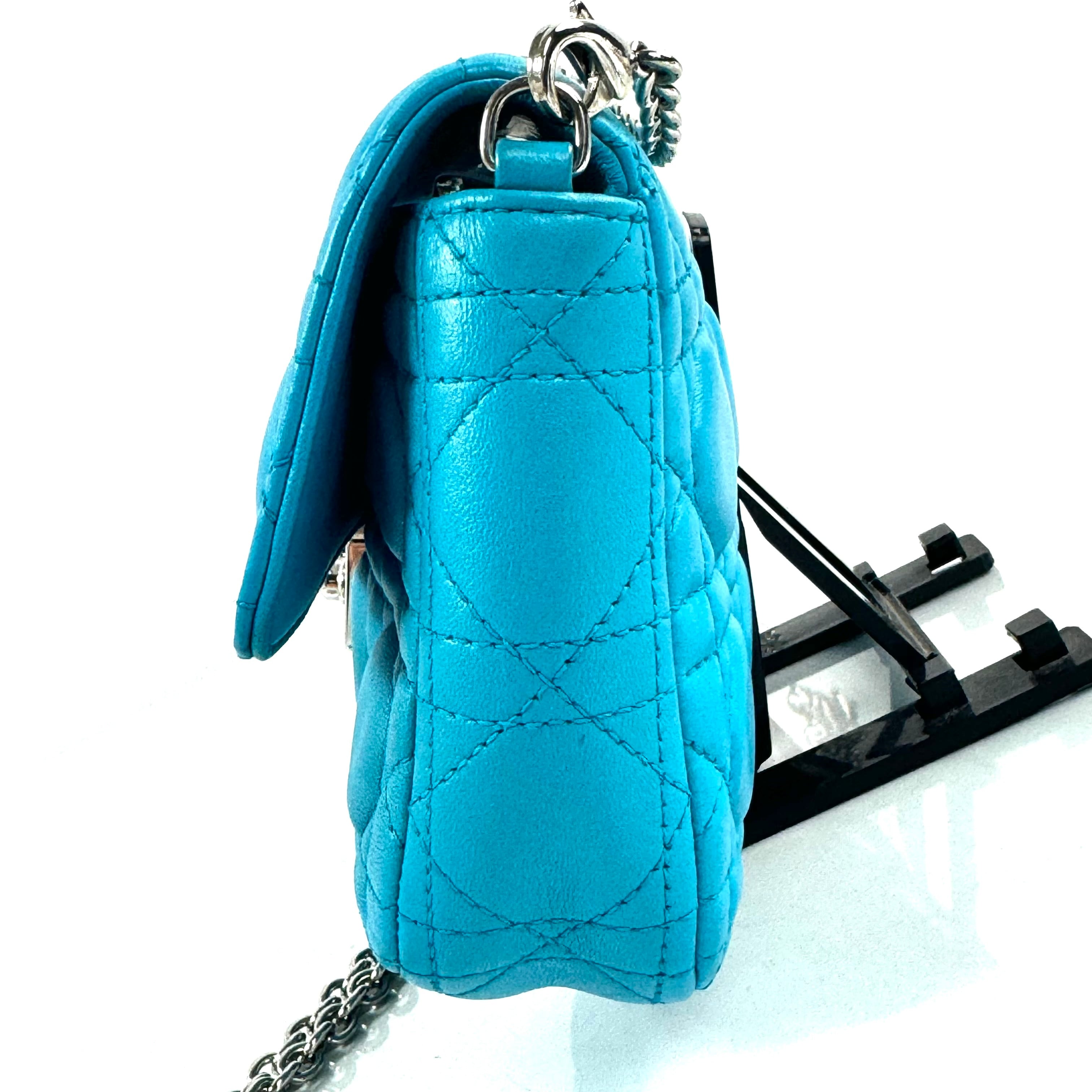 【希少】クリスチャンディオール　ミスディオール　カナージュ　チェーン　ブルー