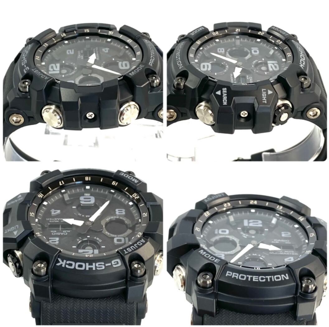 【ほぼ未使用】カシオ　G-SHOCK　ジーショック　GWG-100-1AJF　マッドマスター　電波ソーラー　樹脂　黒
