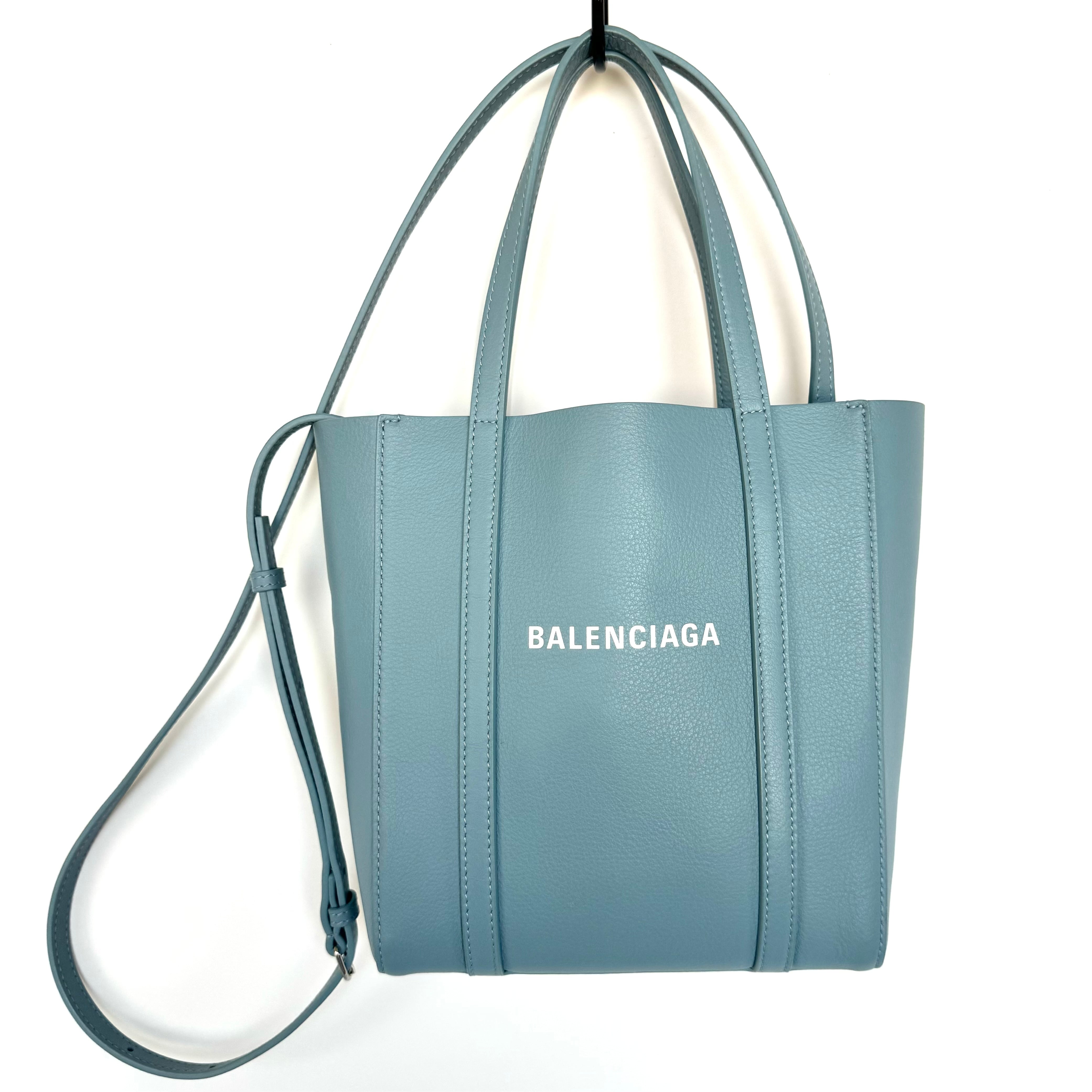 【美品・希少】バレンシアガ　エブリデイトートバッグ　XXS　ライトブルー
