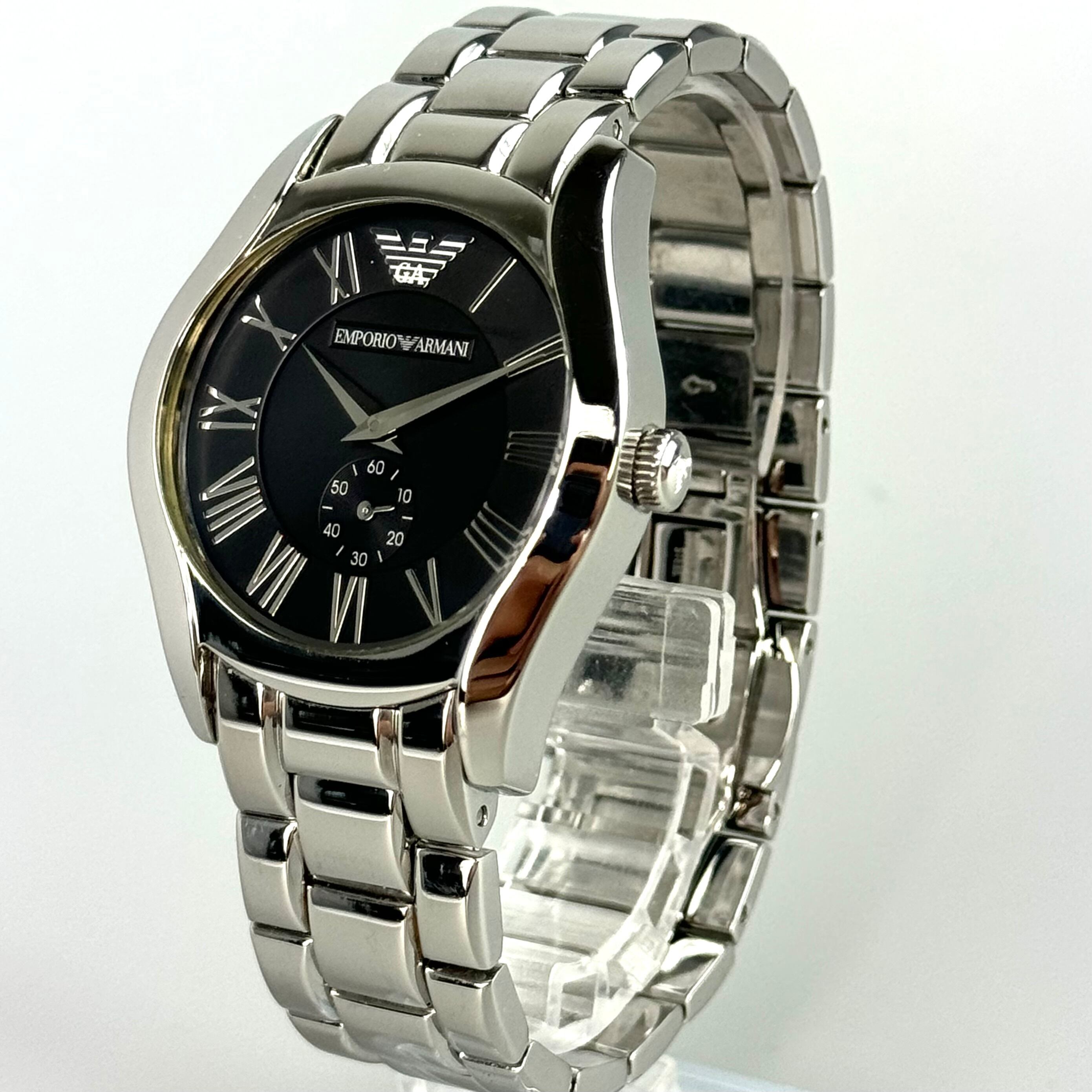 【電池交換済み】エンポリオアルマーニ　EMPORIO ARMANI　AR-0681　クォーツ　黒