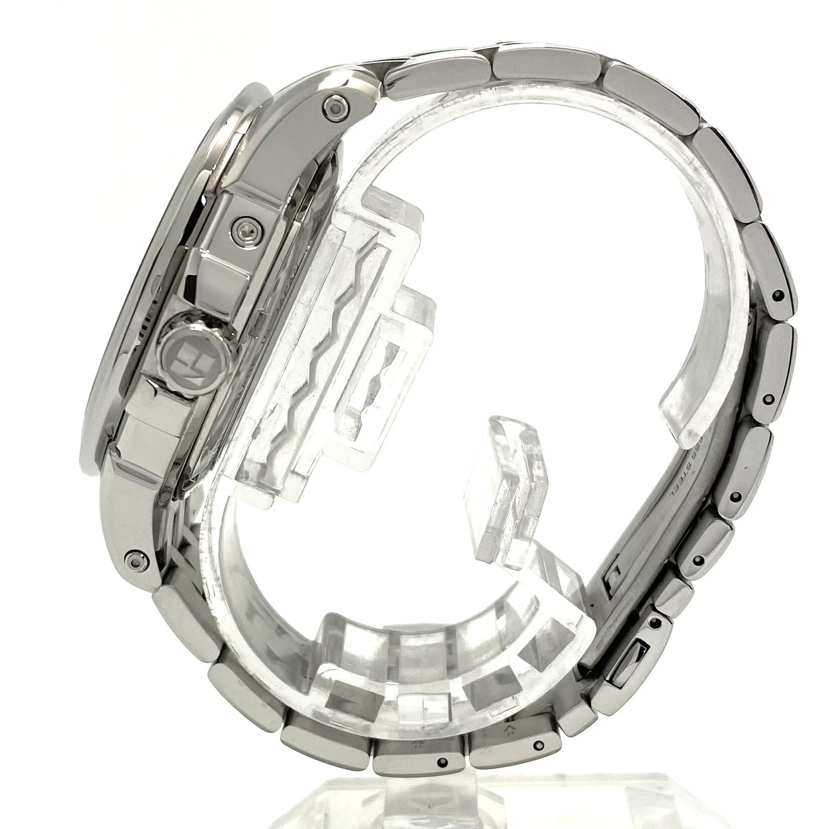 【美品】ケンテックス　KENTEX　エスパイアクティブII　E546M-08　自動巻　シルバー　パワーリザーブ　トリプルカレンダー