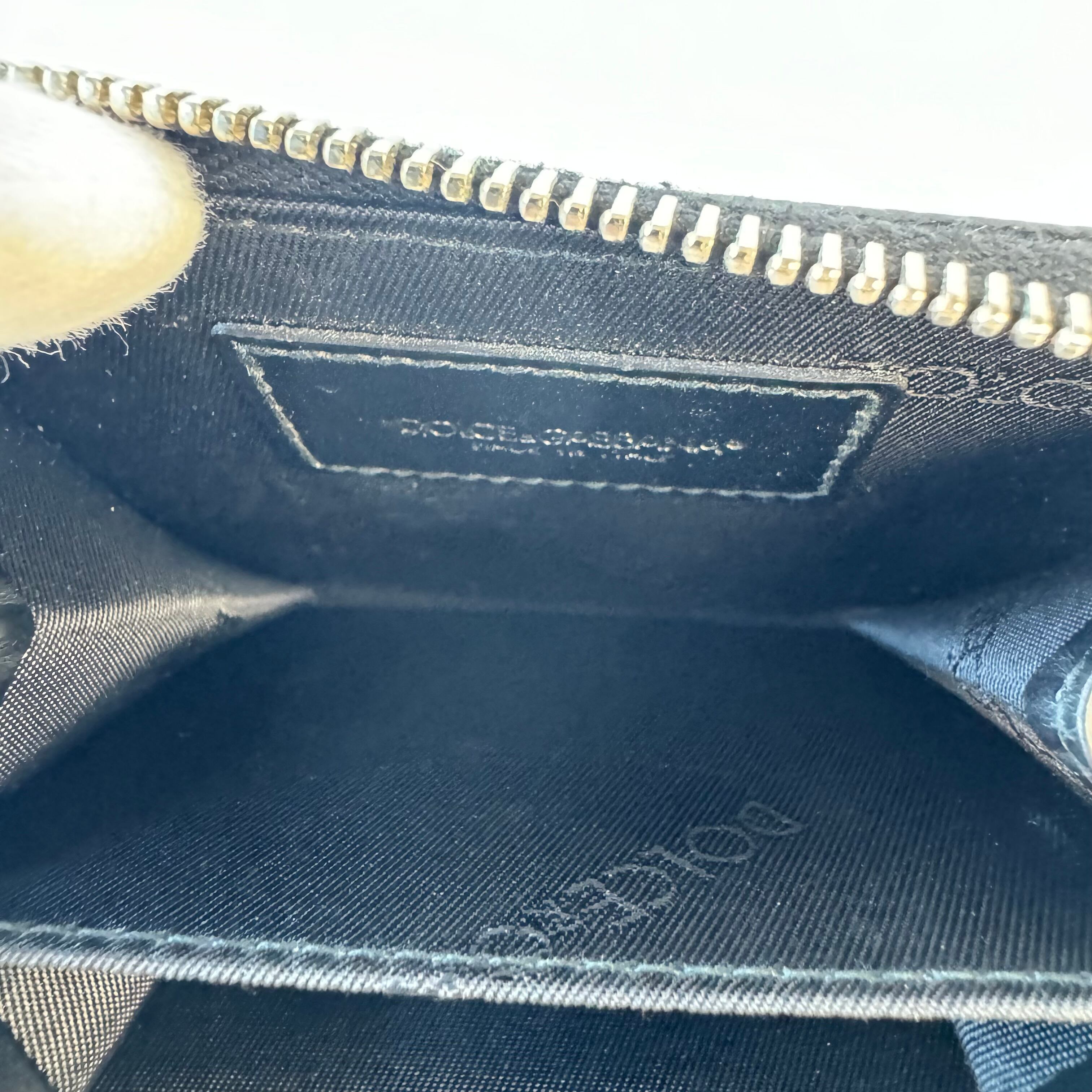 【美品】ドルチェアンドガッバーナ　コインケース　レザー　シルバー金具　黒