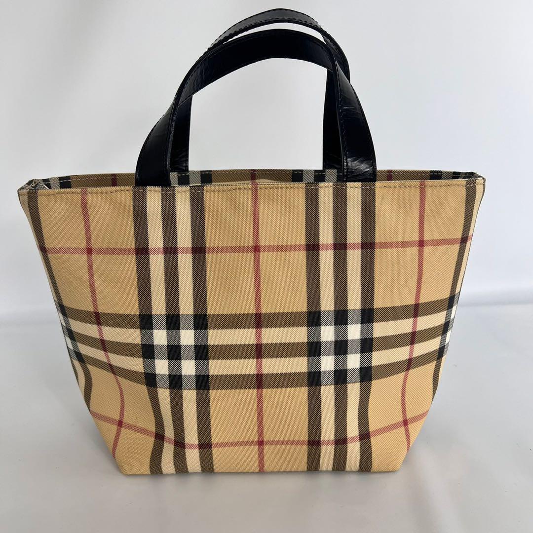 バーバリー Burberry ノバチェック トートバック PVC×レザー