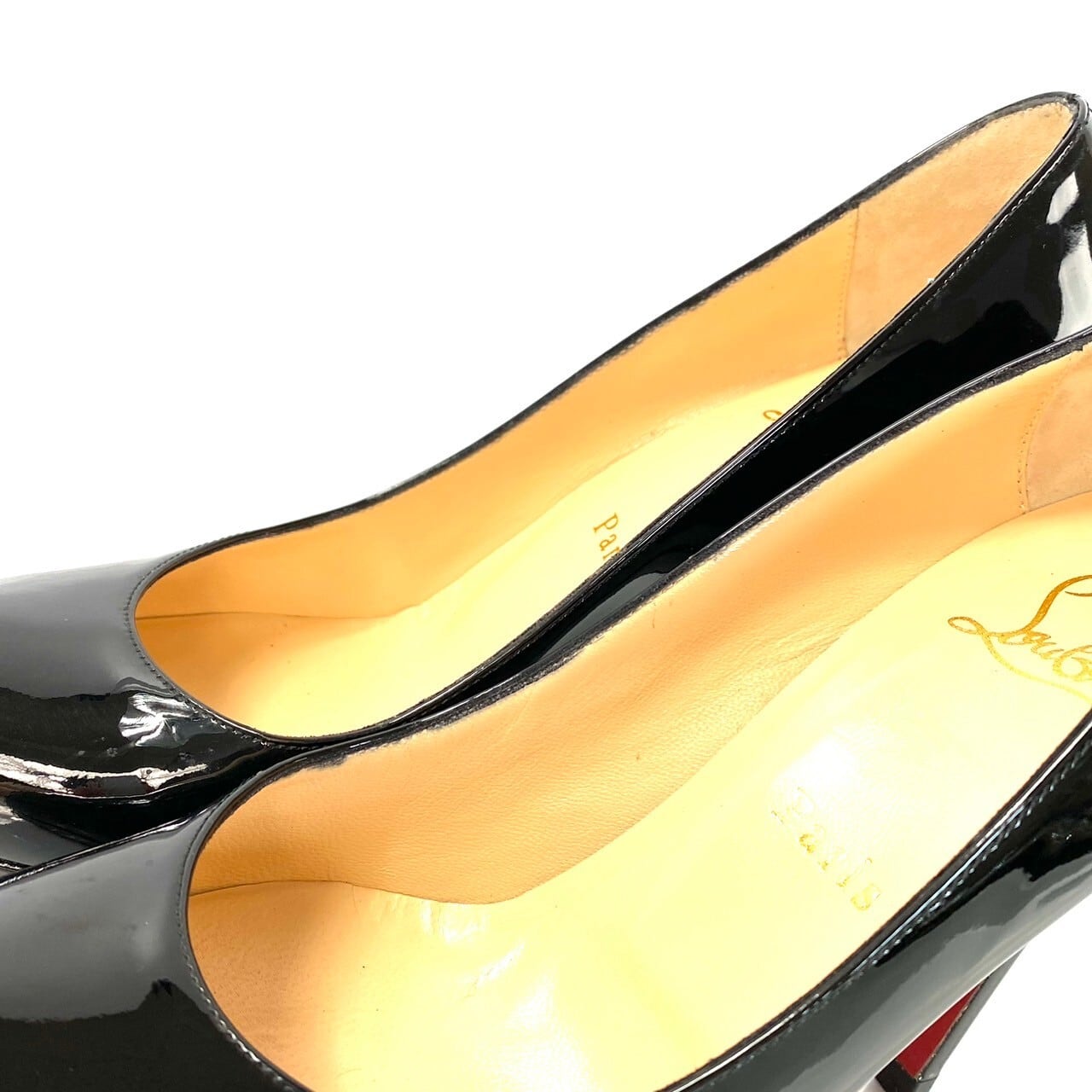 クリスチャンルブタン　Christian Louboutin　パンプス　ピンヒール　パテント　36 1/2　23.5cm　黒