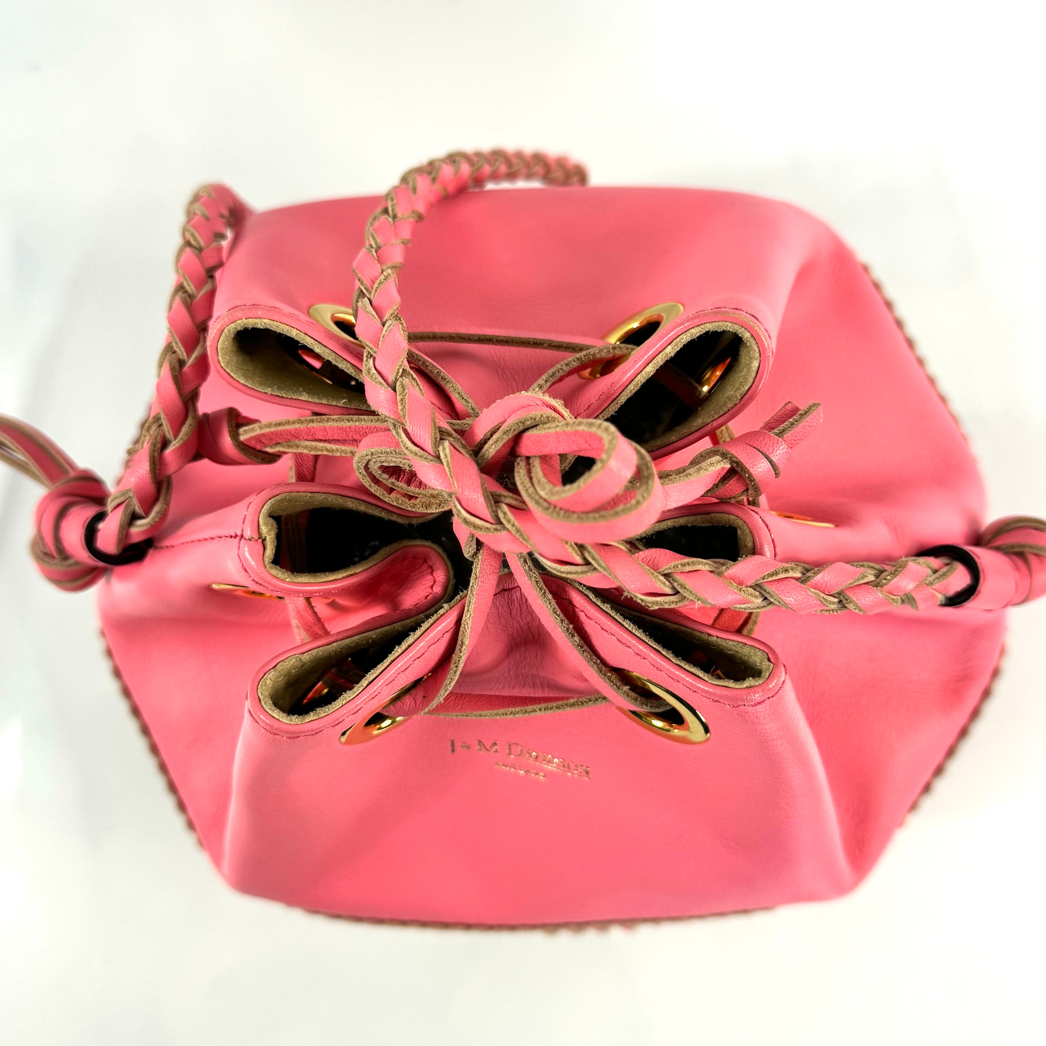 J&M DAVIDSON　カーニバル　L　ショルダーバッグ　フリンジ　ピンク