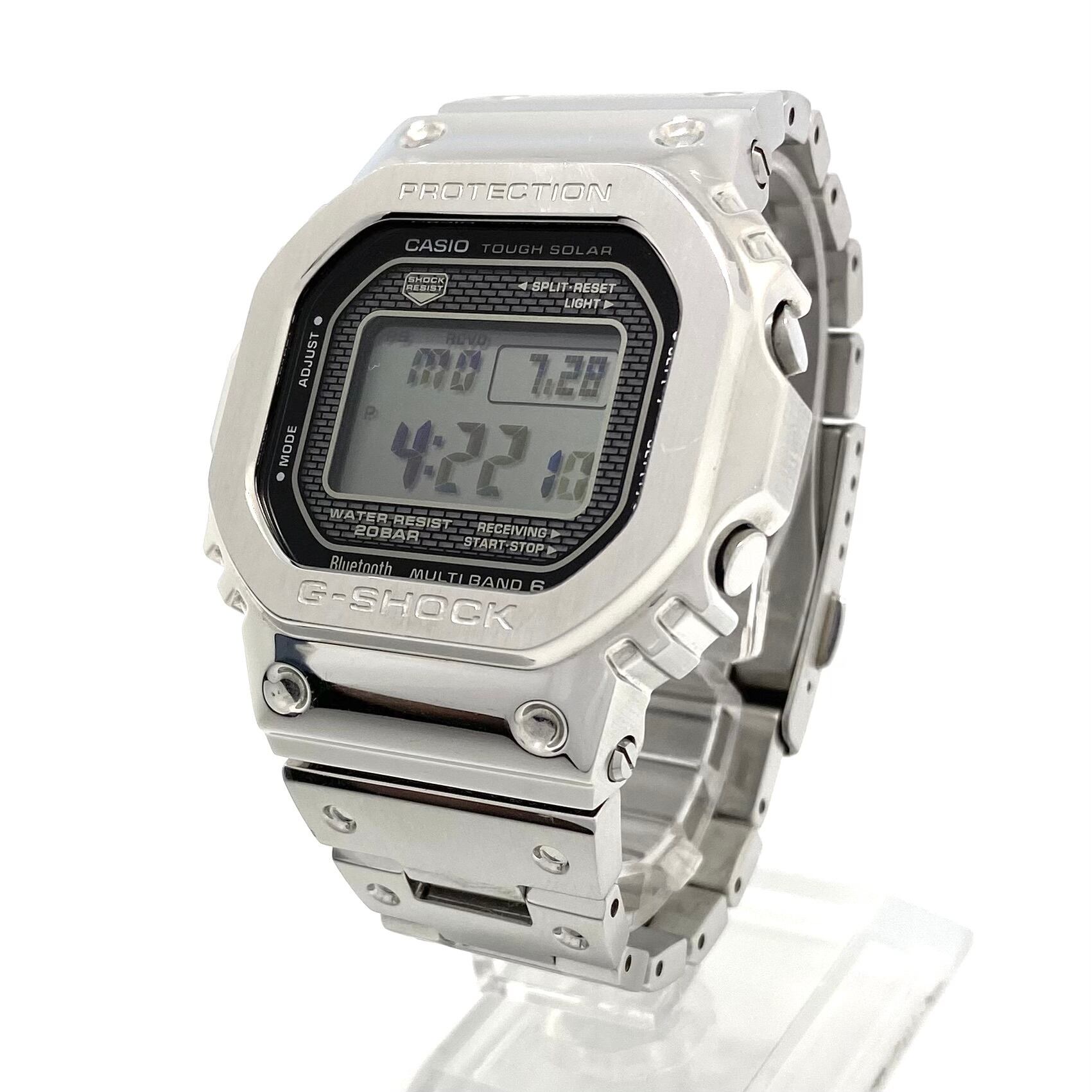 腕時計 メンズ カシオ G-SHOCK ジーショック GMW-B5000D-1JF 5000シリーズ フルメタル モバイルリンク スクエア デジタル 電波ソーラー 20気圧防水