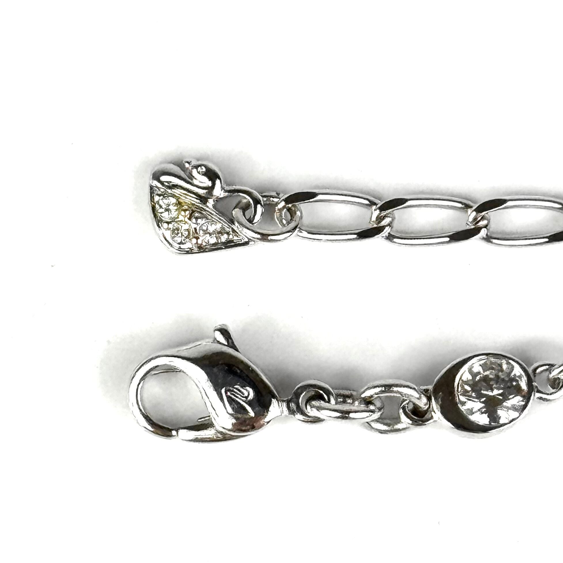 【美品】スワロフスキー　SWAROVSKI　ブレスレット　ストーン　シルバー