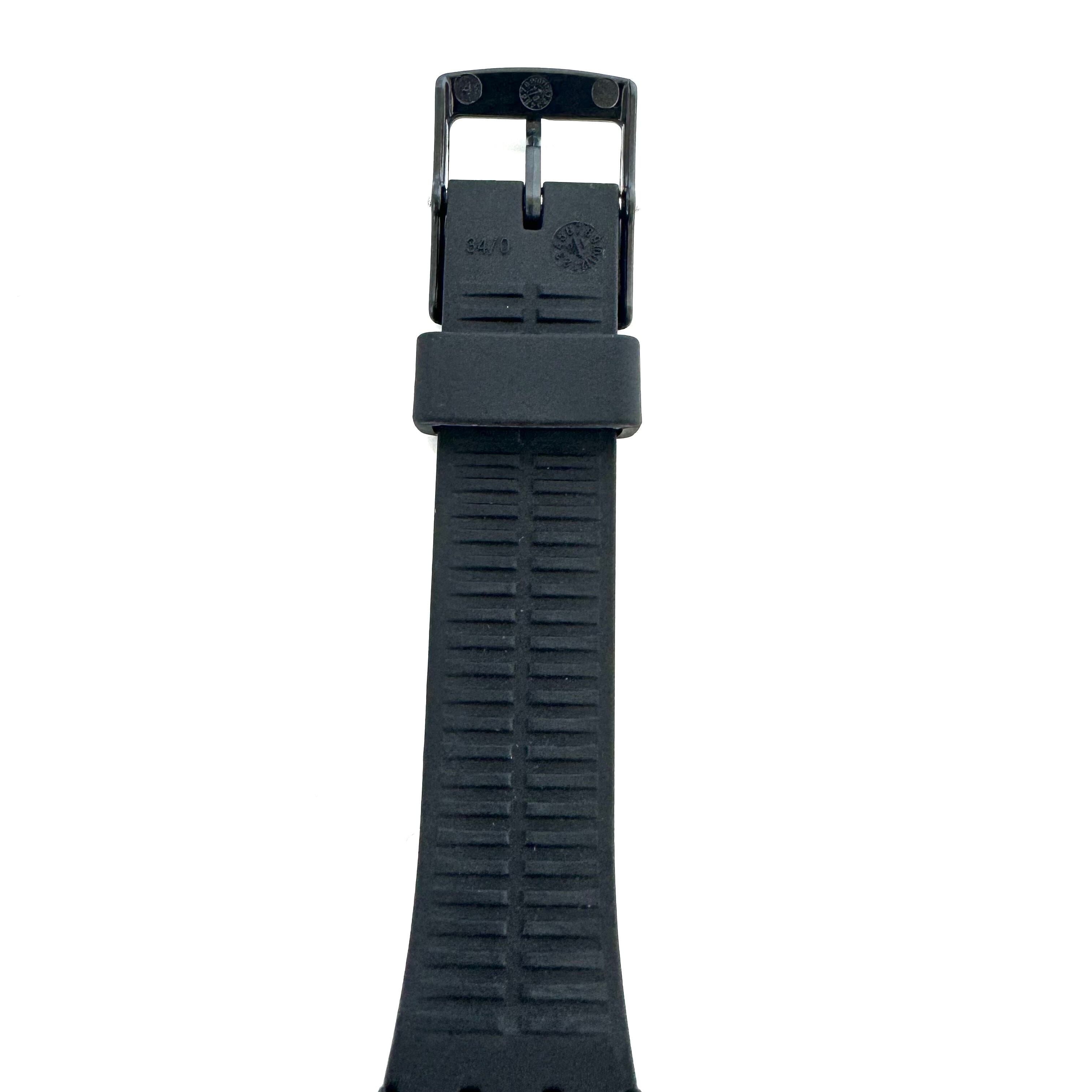 【ほぼ未使用】スウォッチ　SWATCH　ナイトクラブ　GB318　クォーツ　黒　ラバーベルト　レディース　電池交換済