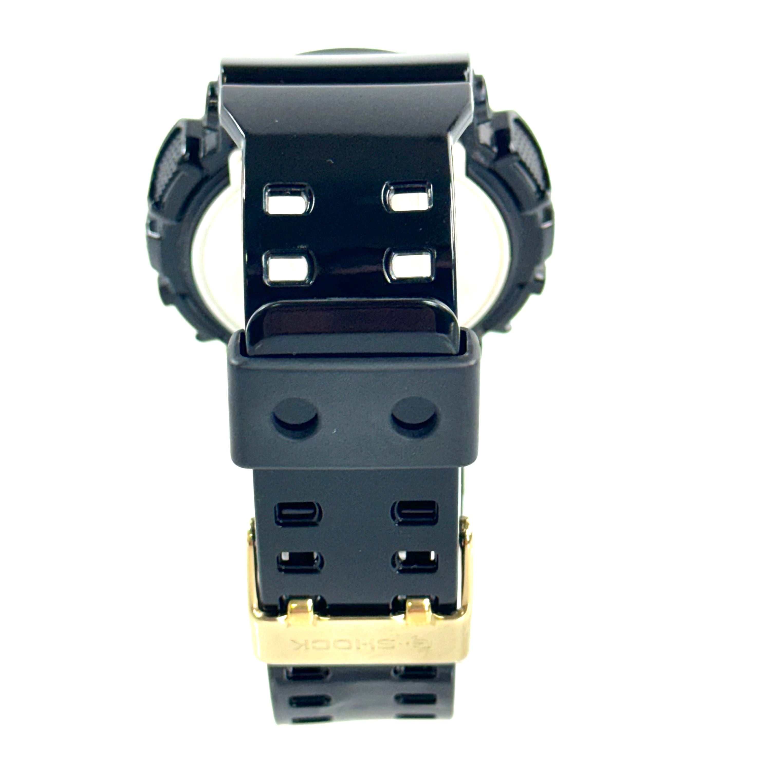 【美品】カシオ　G-SHOCK　ジーショック　GD-100GB-1JF 　クォーツ　デジタル　ブラックゴールド　樹脂