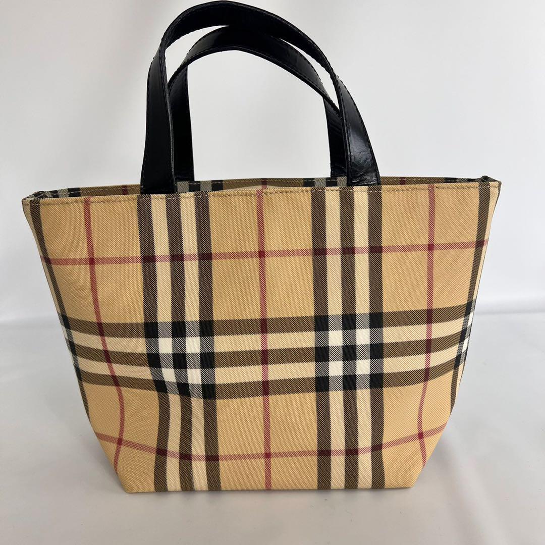 バーバリー Burberry ノバチェック トートバック PVC×レザー